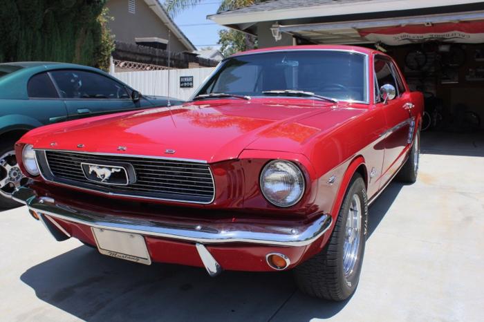 1966 ford mustang red automatic for sale in noorvik, alaska
