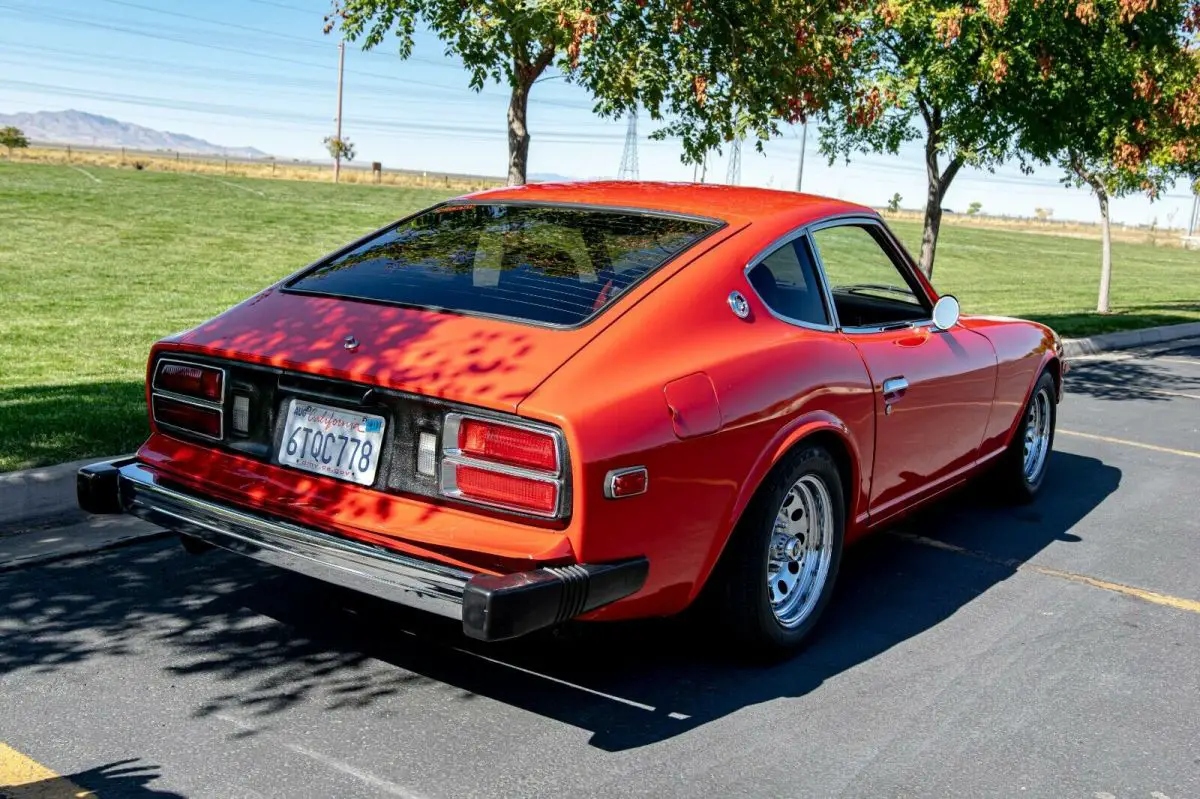 1977 datsun 280z hatchback red rwd manual