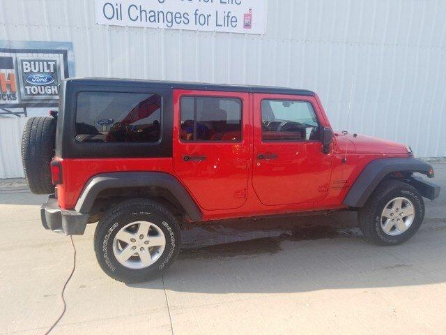 used 2015 jeep wrangler 4wd unlimited sport clay center, ks 67432 for sale in clay center, kansas