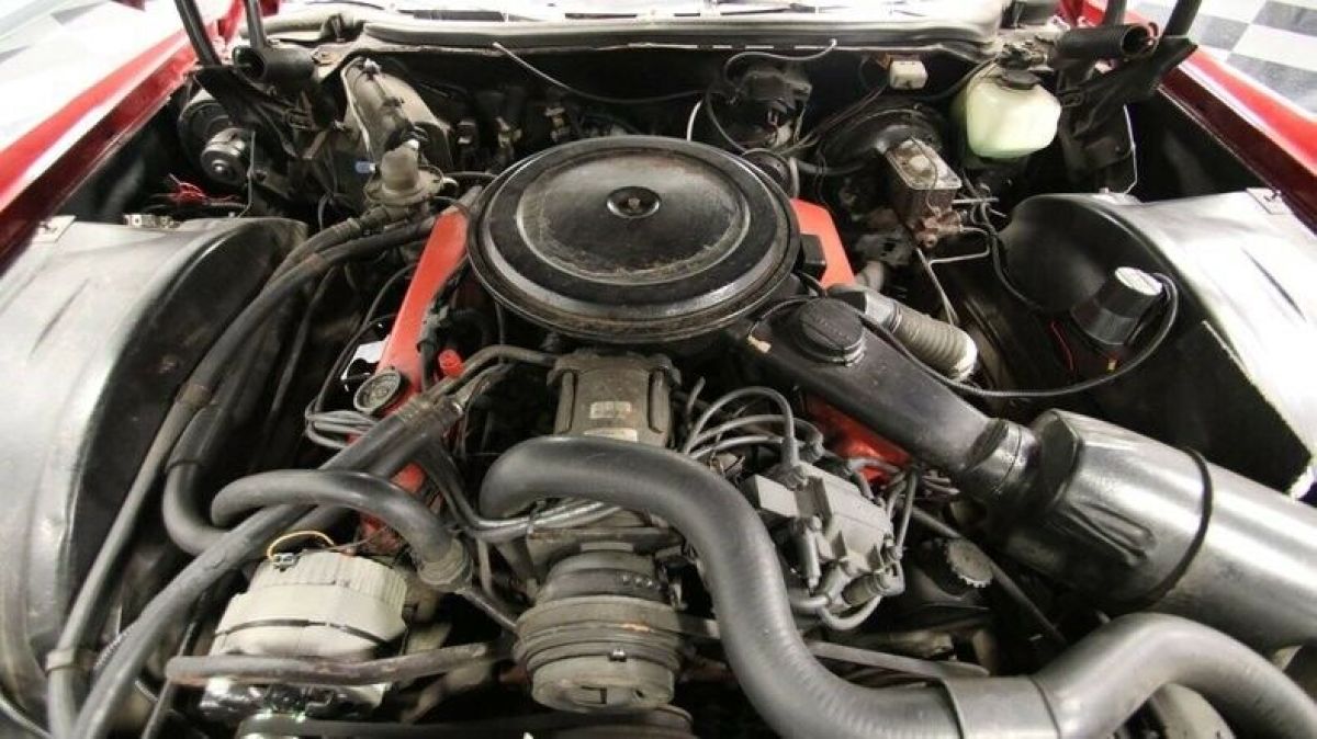 classic vintage chrome caddy 500 v8 auto transmission convertible red