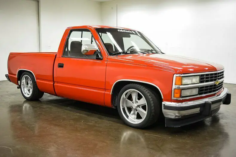1991 chevrolet 1500 66810 miles red pickup truck 350 chevrolet v8 4l60
