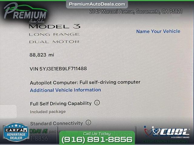 2020 tesla model 3 long range