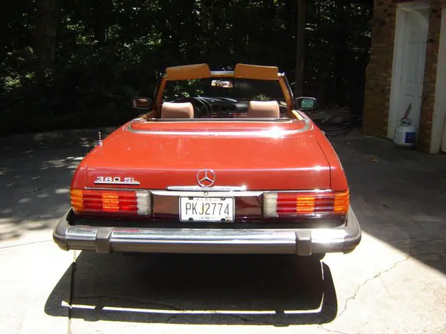mercedes benz 380 sl convertible! all records! one family!