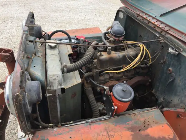 1953 jeep willys with 6ft plow and tow bar