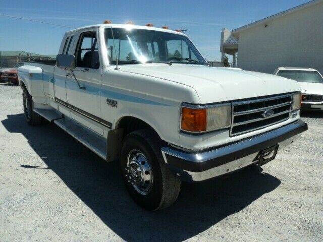1990 ford f250 extended cab dually 5 speed 4x4 7.5 v8 rare truck rust free clean