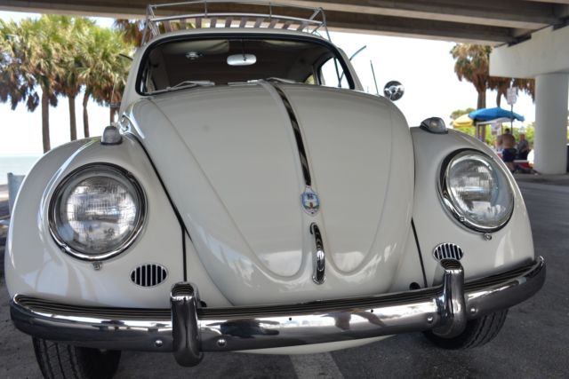 1962 vw beetle restored! volkswagen not split window super herbie ragtop bus