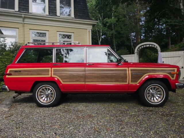 1987 jeep grand wagoneer colorado red virtually all new under the hood