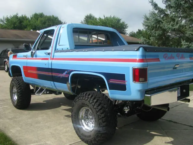 multiple magazine featured 1977 lifted custom chevy scottsdale 10 with t-tops!