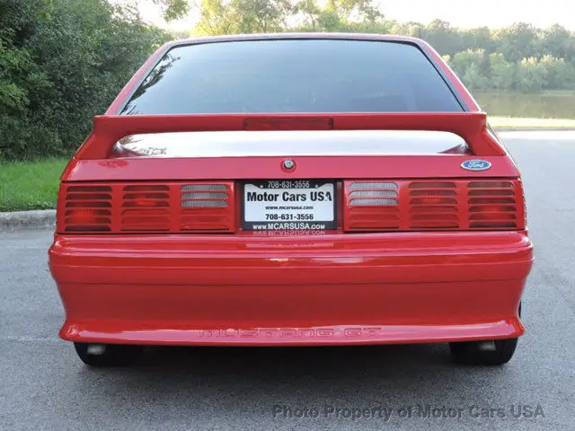 1992 ford mustang 2dr hatchback gt 17,550 miles red hatchback 5.0l 8 cylinder 5