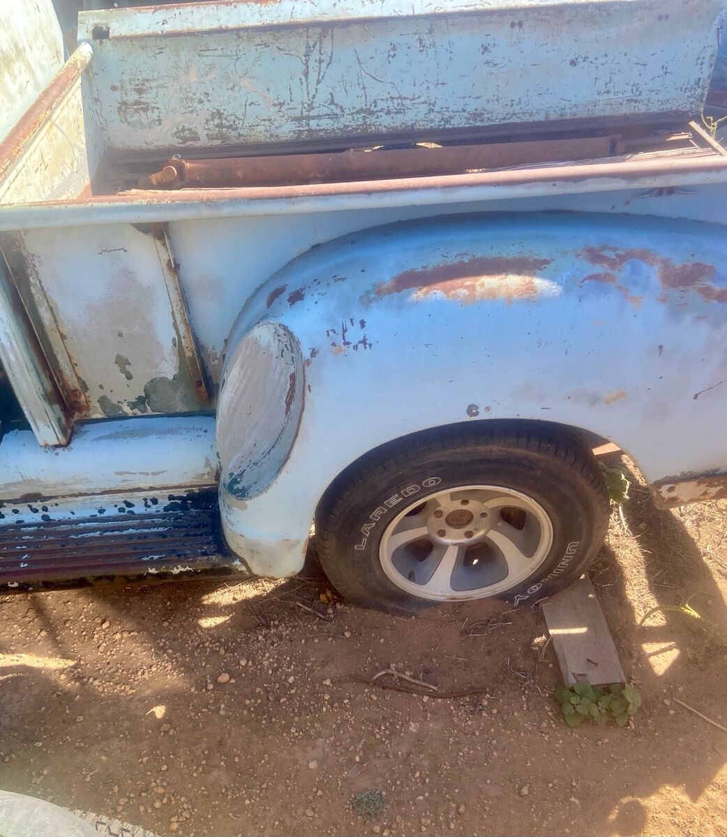 1953 chevrolet pickup blue rwd manual