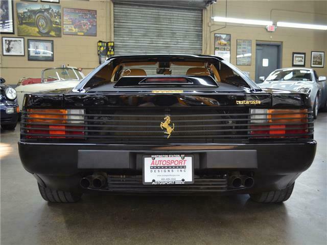 1990 ferrari testarossa 16655 miles black coupe 12 cylinder engine 4.9l/302 man
