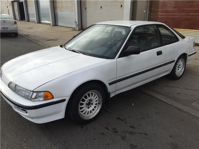 1991 acura integra 129,999 miles white coupe automatic
