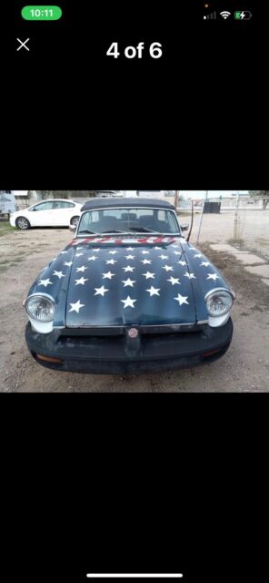 1975 mg b convertible white rwd manual