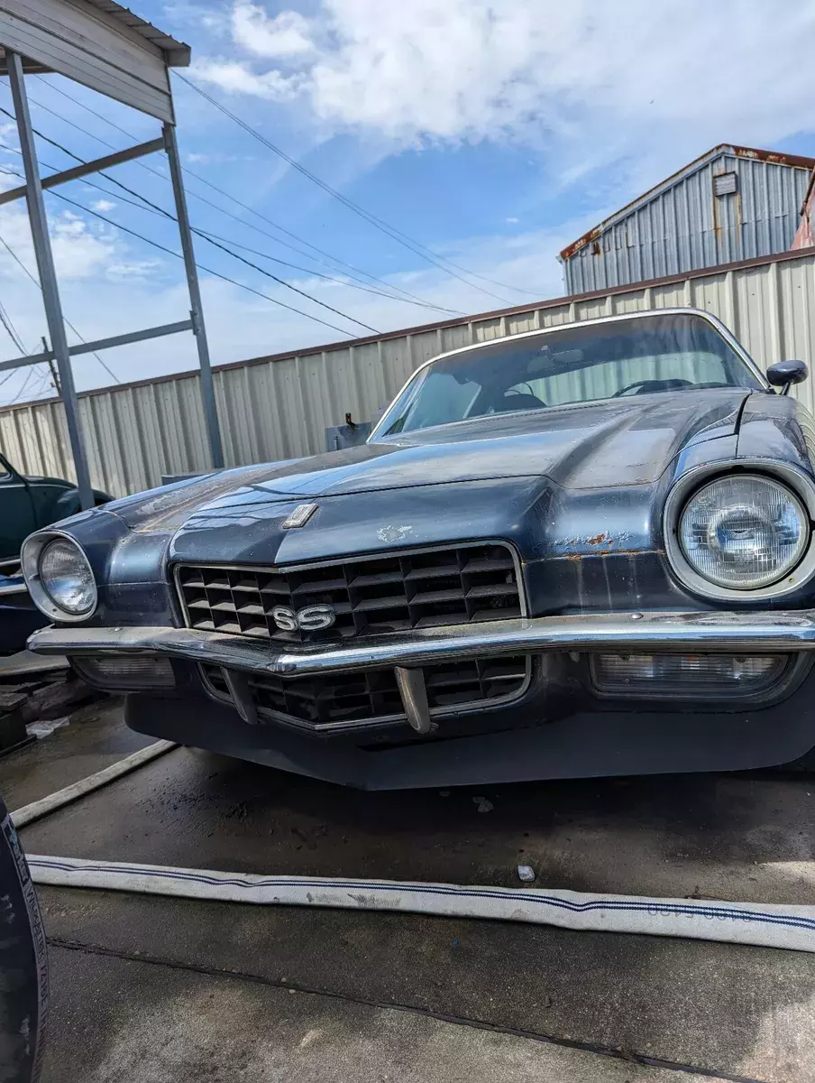 1972 chevrolet camaro coupe blue super sport