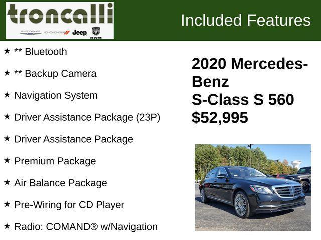 2020 mercedes-benz s-class s 560 4matic