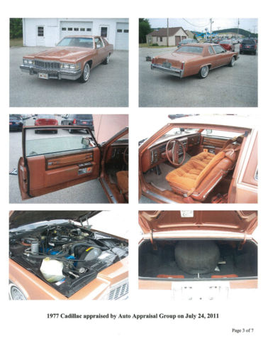 1977 cadillac deville d'elegance coupe 2-door 7.0l