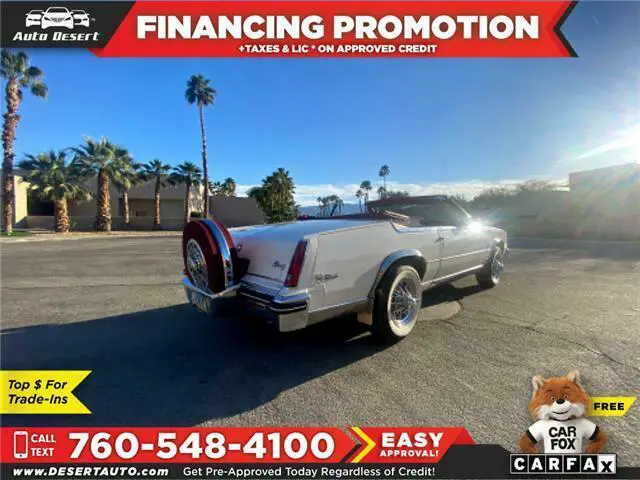 1984 cadillac eldorado biarritz convertible eldorado white with red