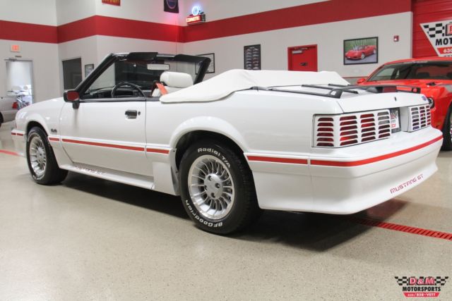 1990 ford mustang gt convertible 63057 miles oxford white