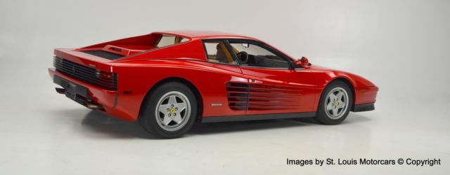 1990 ferrari testarossa rosso corsa natural with 28,065 miles