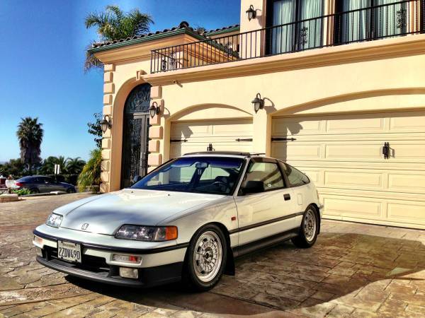 rare mint oem white honda crx si only 87k original miles mugen nr10