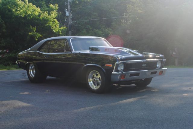 1971 chevrolet pro street nova 2 door coupe 477 bbc th400 cage 9" tubbed drag