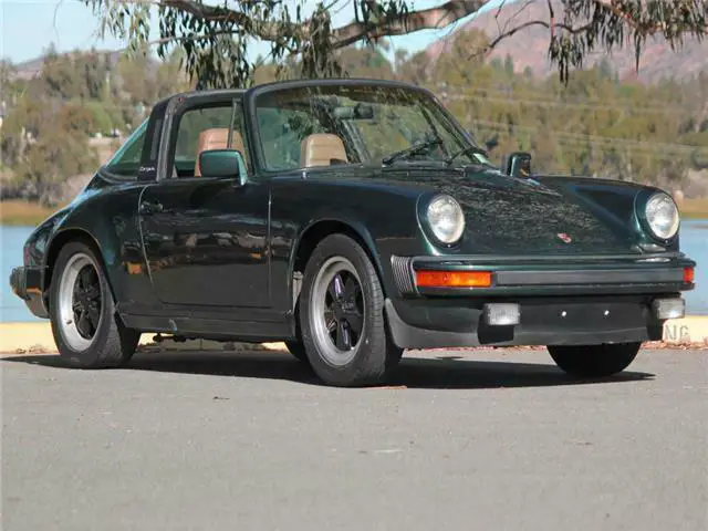 1983 porsche 911 sc 62,600 miles moss green receipts from new nice car!!