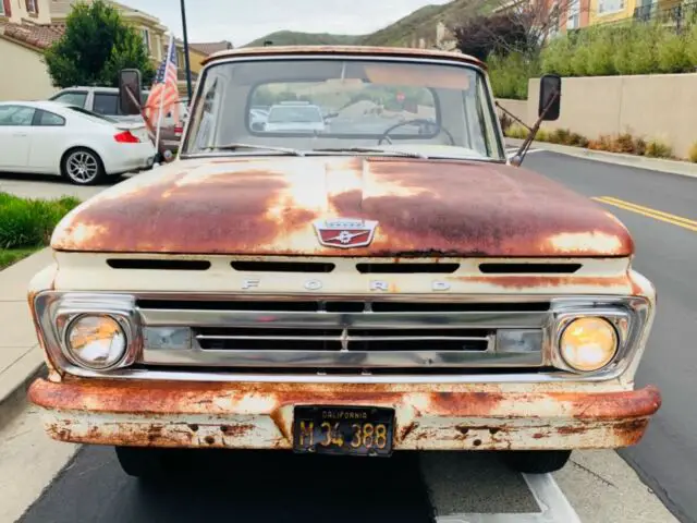 1962 ford f250 unibody 2wd custom cab 99%original awesome patina survivor ca