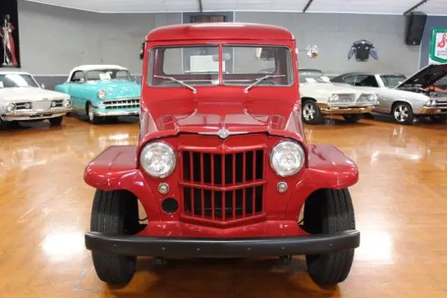 willys truck red with 38,048 miles, for sale!