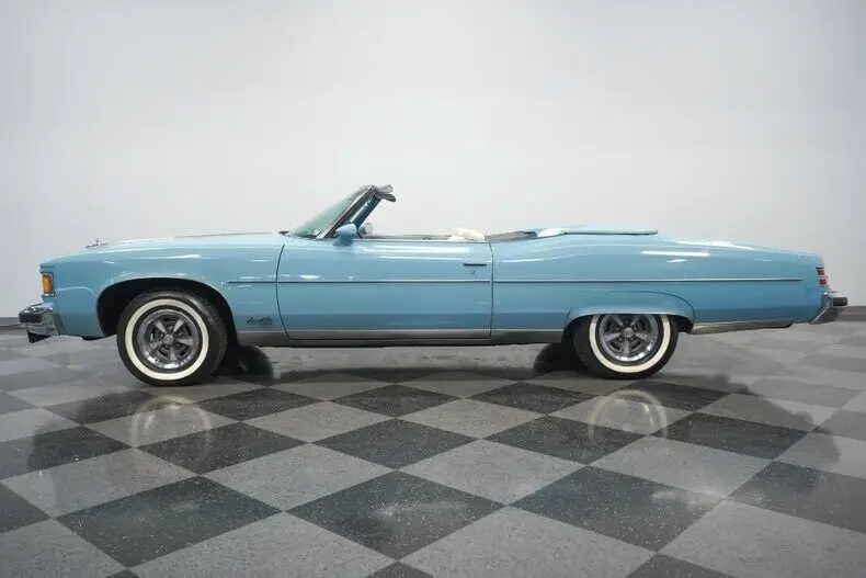 v8 auto original classic vintage collector convertible droptop blue