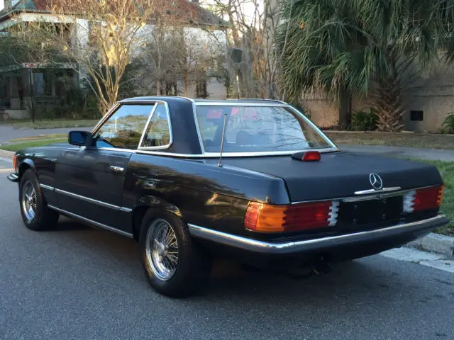 1978 mercedes benz 280sl w107, black/black, 4-speed manual, 1 owner since new *