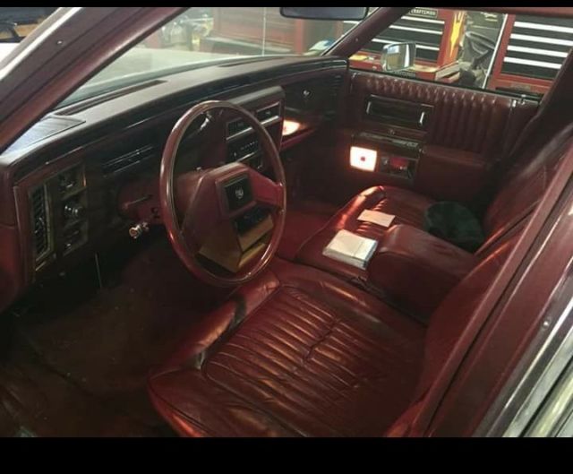 cadillac fleetwood 1987 broughan, fully loaded: leather int., a/c, power windows