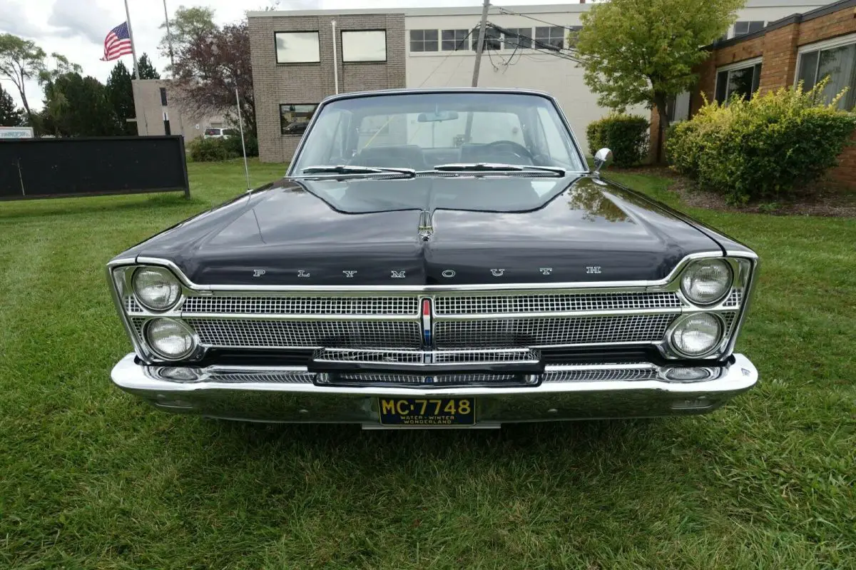 1965 plymouth sport fury - black/black - serious 383 cid hp build - show quality