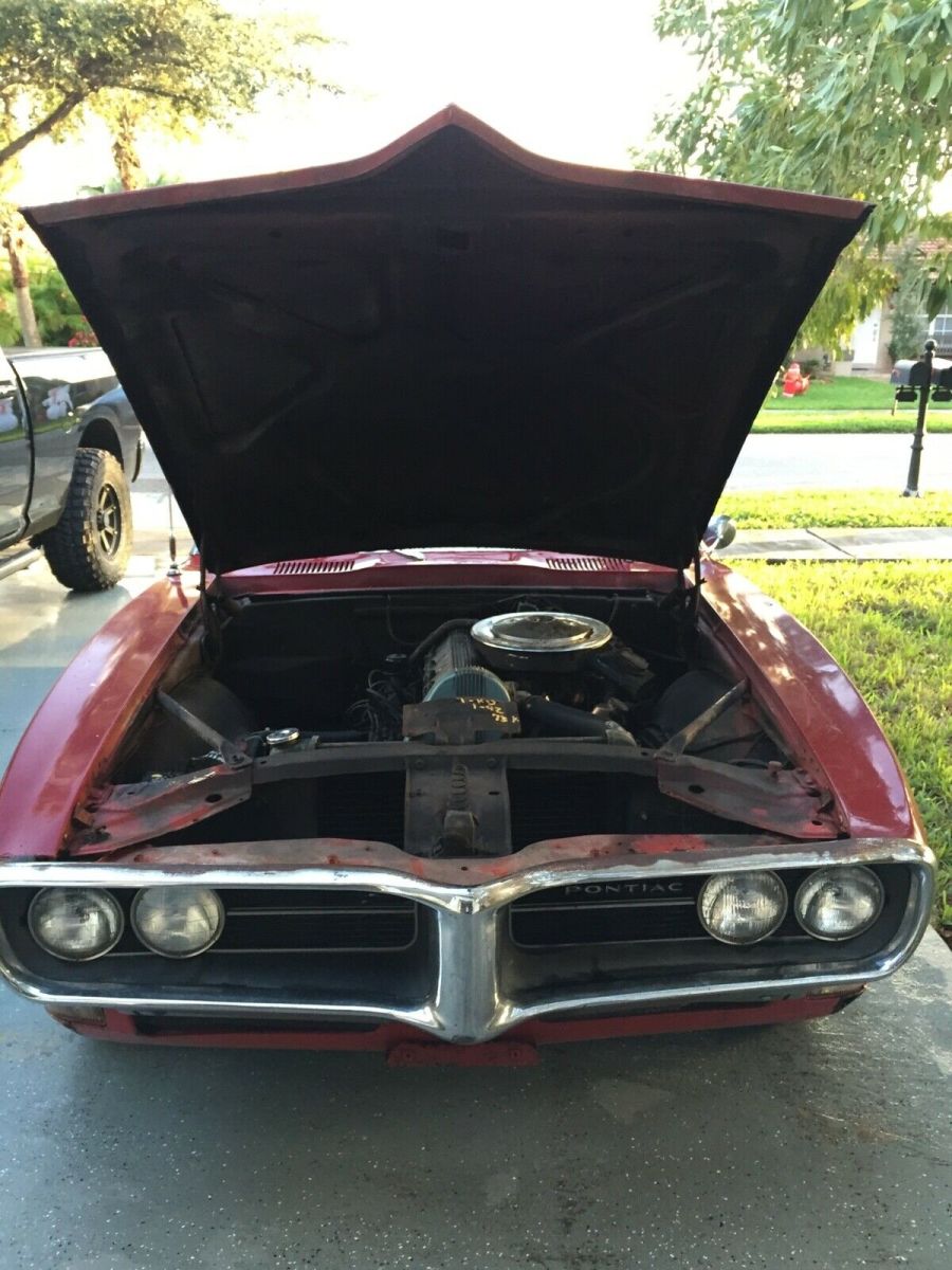 1968 pontiac firebird convertible sprint convertible red rwd manual sprint