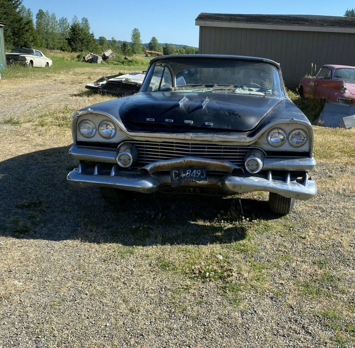 1957 dodge coronet custom royal d500 325 hemi engine 2 door hard top red ram 58
