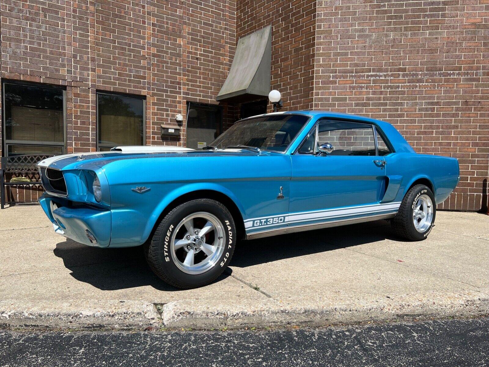 1965 ford mustang gt350 tribute blue with blue interior built 289 v8 automatic
