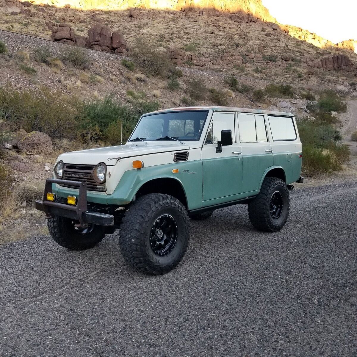 1972 toyota land cruiser green 4wd manual fj55