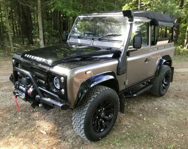 1992 land rover defender 90 soft top - 200tdi - galvanized frame - nara bronze