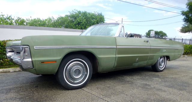 1970 plymouth fury convertible rare bucket seats center consol driver project
