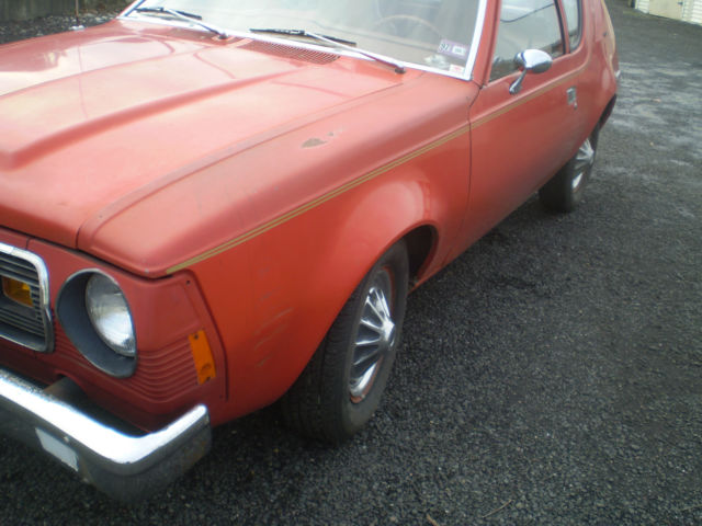 1974 amc gremlin original automatic orange color 18000 miles original