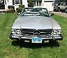 1984 mercedes benz 380-sl silver with black convertible top with rebuilt motor