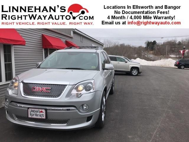 2012 gmc acadia denali awd denali 4dr suv for sale in bangor, maine