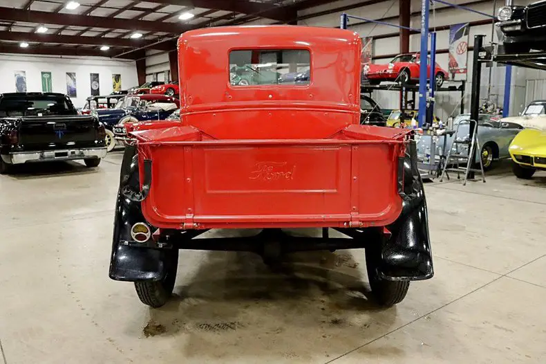 1930 ford model a pickup 469 miles red pickup truck 4-cylinder 3-speed manual