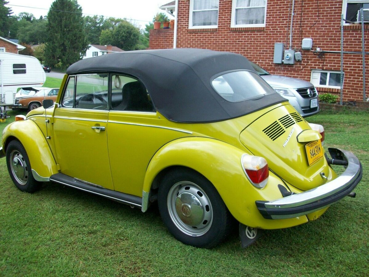 1975 volkswagen beetle bug cabriolet convertible rwd manual 44k miles drive home