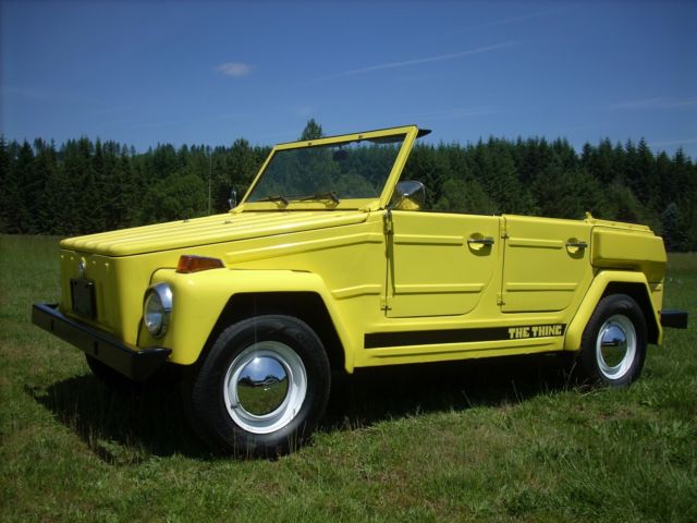 1974 volkswagen thing type 181 classic suv convertible hardtop trekker safari