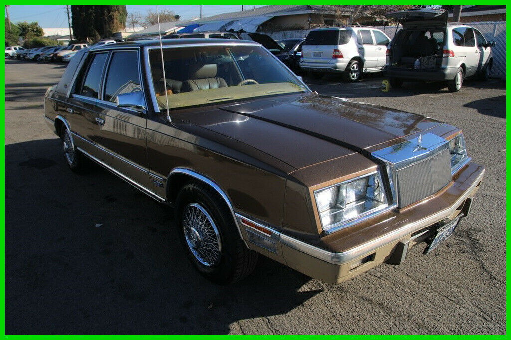 (c) 1987 chrysler new yorker sedan automatic turbocharged 4 cylinder no reserve