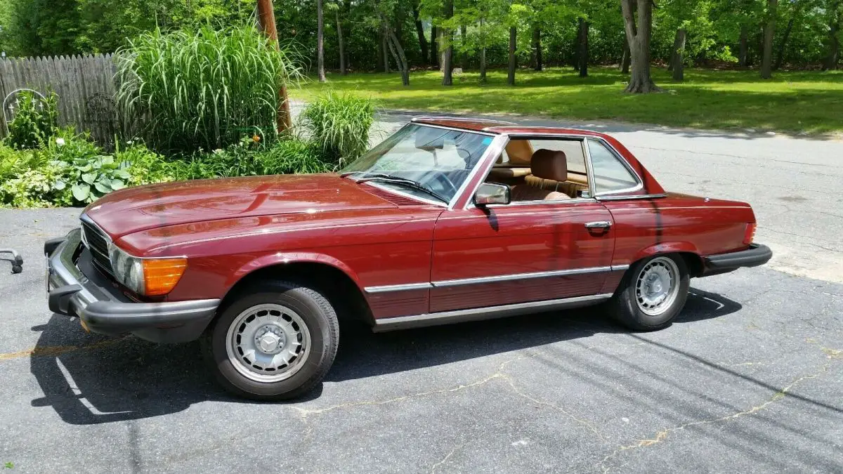 1983 mercedes-benz 380 380sl convertible roadster with removable hard top