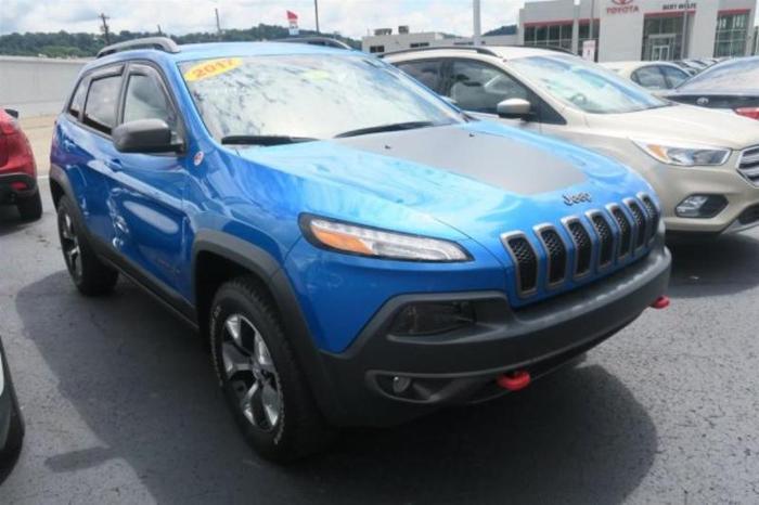 2017 jeep cherokee trailhawk 4x4 trailhawk 4dr suv for sale in charleston, west virginia