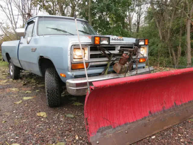 1988 dodge ram 4x4 automatic with western plow