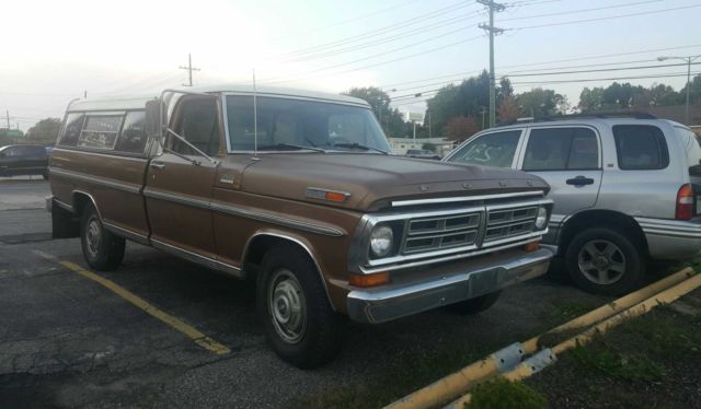 1972 ford f250 camper special sport custom 360 colorado truck original clean nr