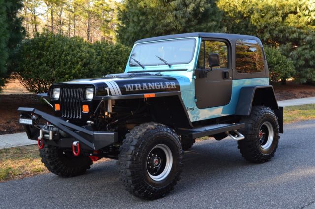 ** meticulously modified classic 1990 jeep wrangler yj v8 **